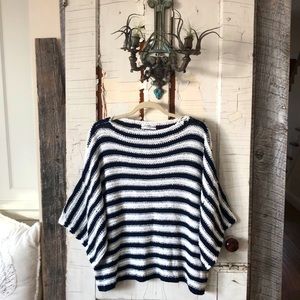 Anthropologie Lita Striped Knit Sweater